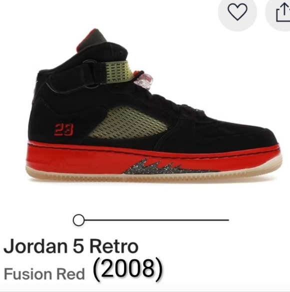 Jordan Other - Air Jordan 5 Retro Fusion (AJF 5) Rare (2008) Fusion Red Mens 12 W/OG BOX EUC